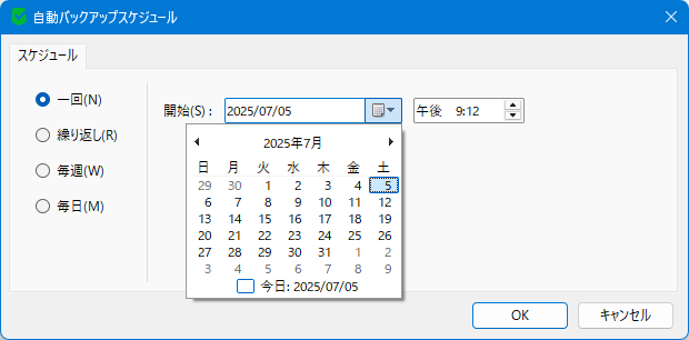 画像 - オプション - 自動バックアップ #2